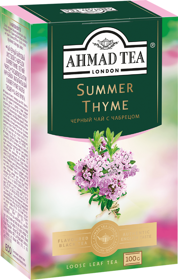 Чай черный AHMAD TEA Summer Thyme с чабрецом байховый листовой, 100г, предпросмотр