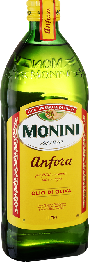 Масло оливковое MONINI Anfora Olio di Oliva, смесь рафинированного и нерафинированного масел, 1л, предпросмотр