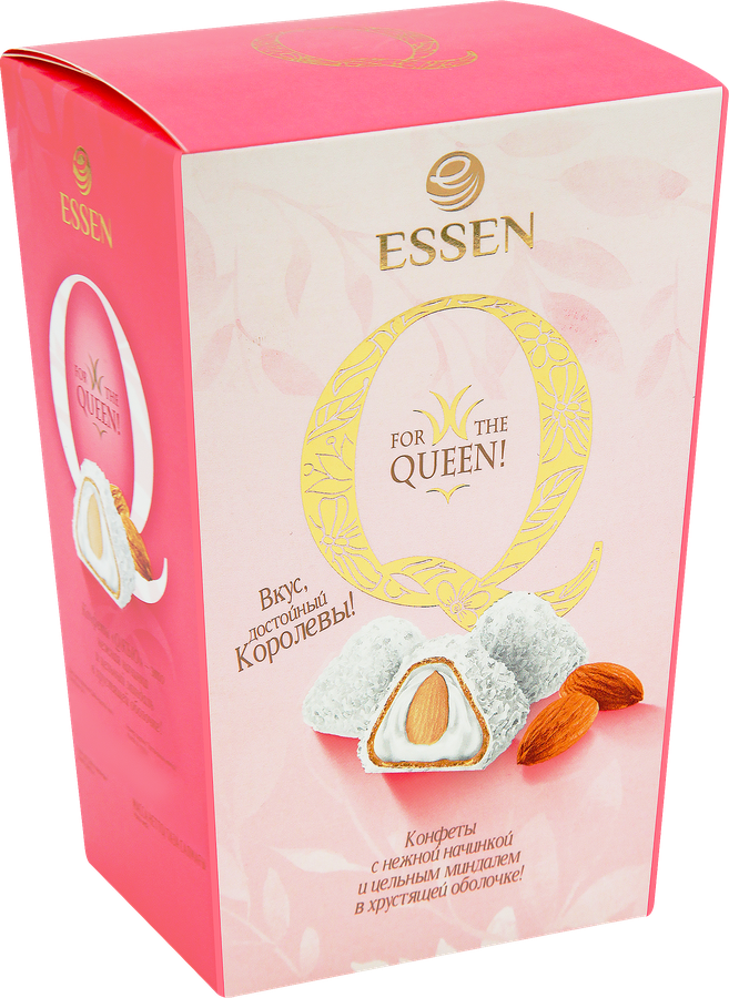 Конфеты Q со сливочной начинкой, миндалем и кокосом, 150г, превью