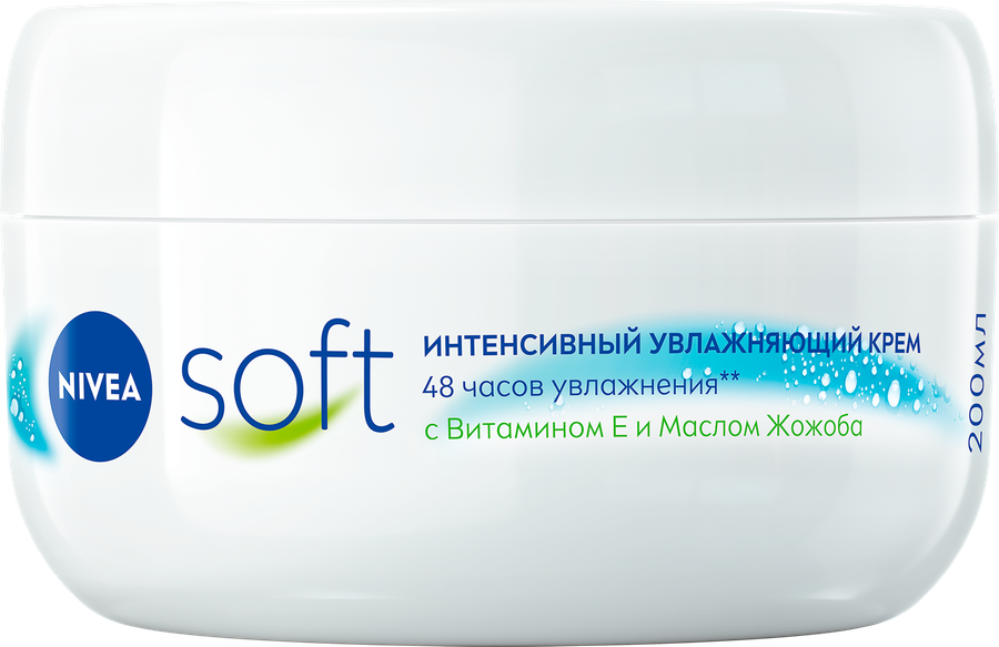 Крем для тела NIVEA Soft интенсивный, увлажняющий, 200мл, предпросмотр