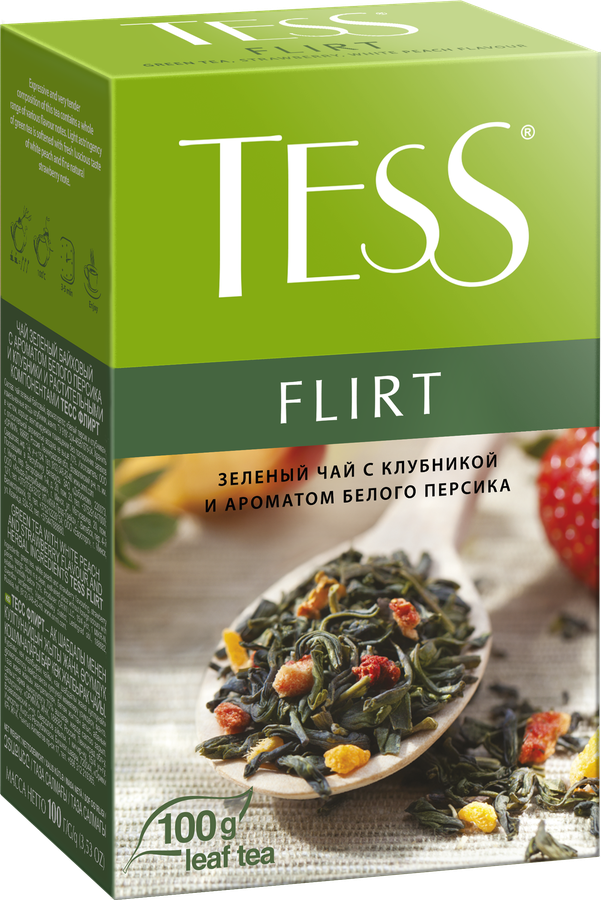 Чай зеленый TESS Flirt листовой, 100г, предпросмотр