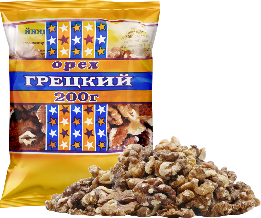 Орех грецкий ЗВЕЗДОЧКИ, 200г, превью