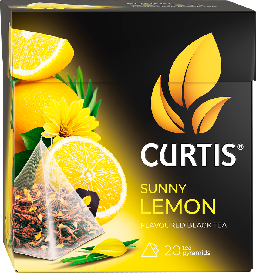 Чай черный CURTIS Sunny Lemon с ароматом цитрусовых, 20пак, превью