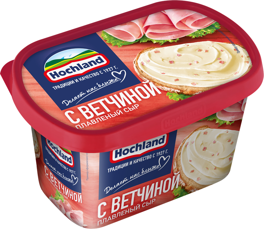Сыр плавленый HOCHLAND с ветчиной 55%, без змж, 400г, предпросмотр