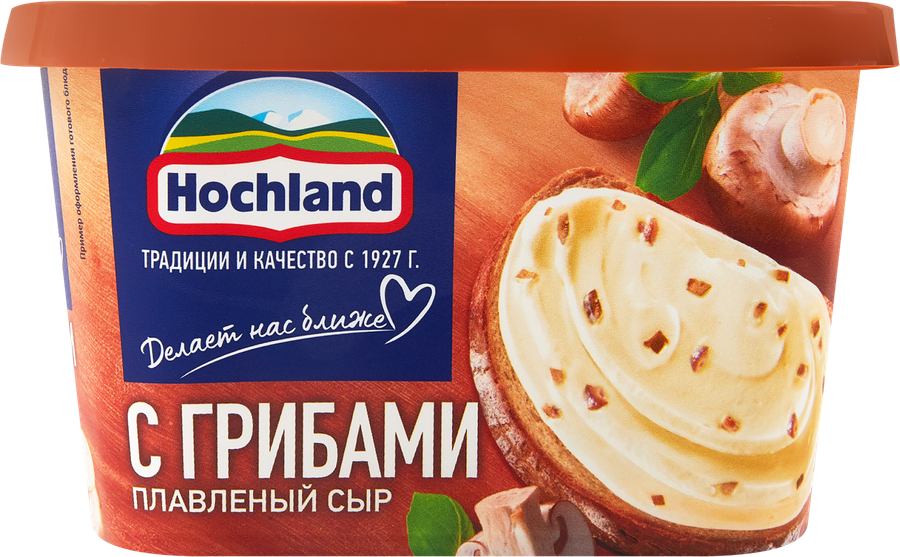 Сыр плавленый HOCHLAND с грибами 55%, без змж, 400г, превью