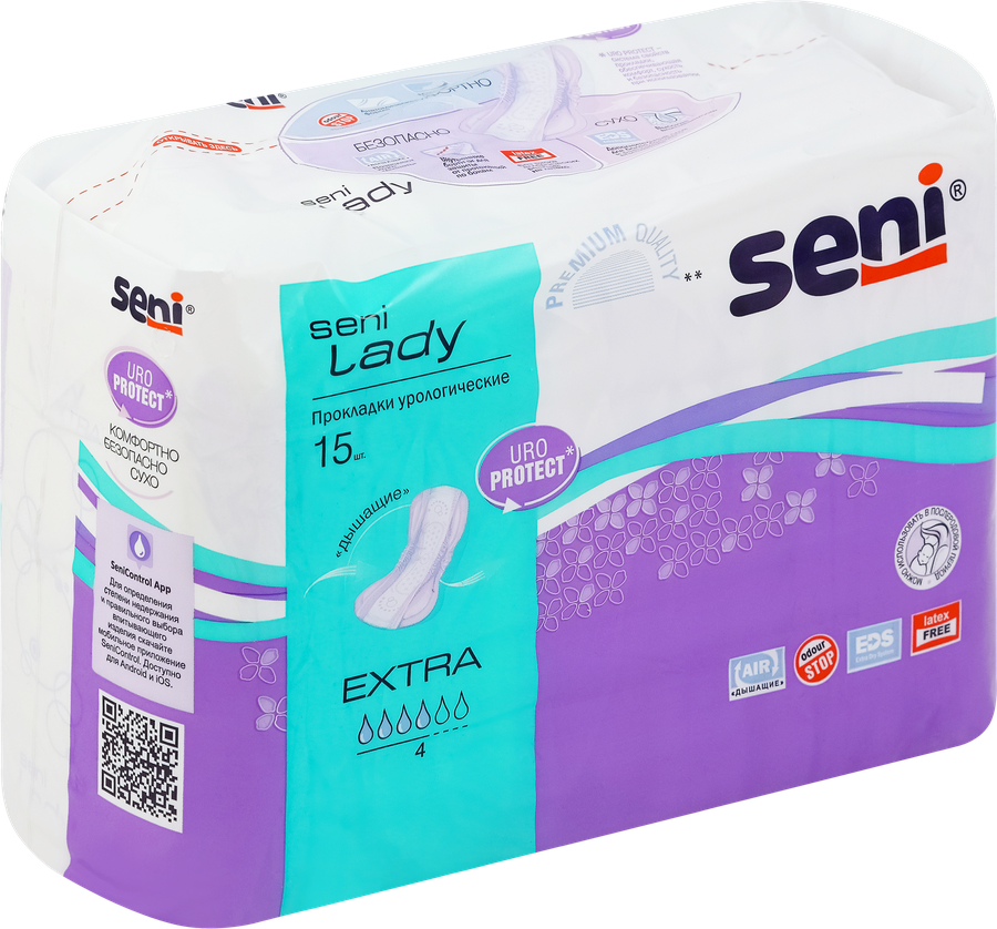Прокладки урологические SENI LADY Exstra, 15шт, превью