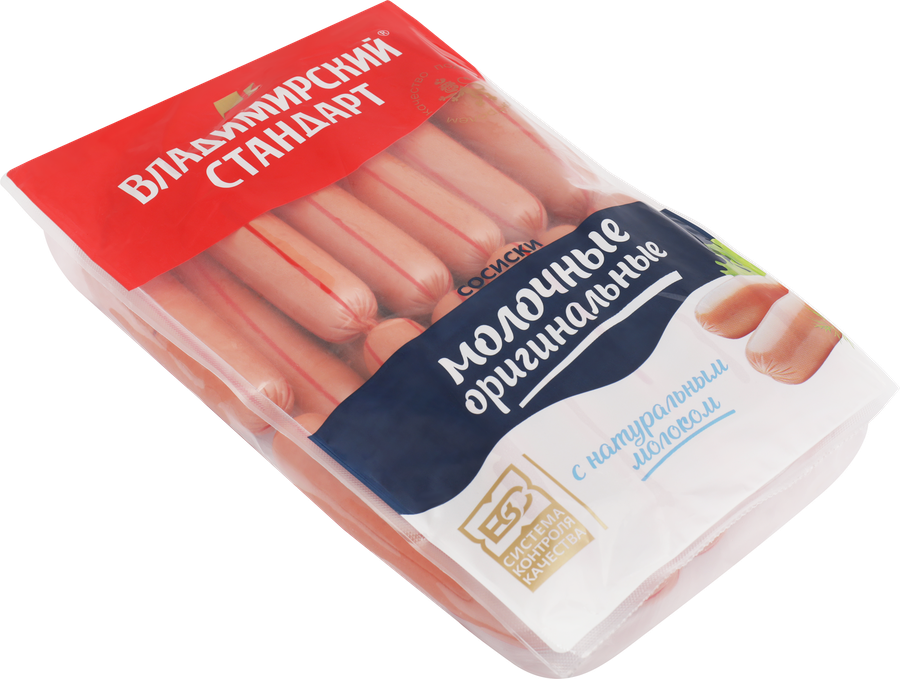 Сосиски ВЛАДПРОДУКТ Молочные Оригинальные, весовые, предпросмотр