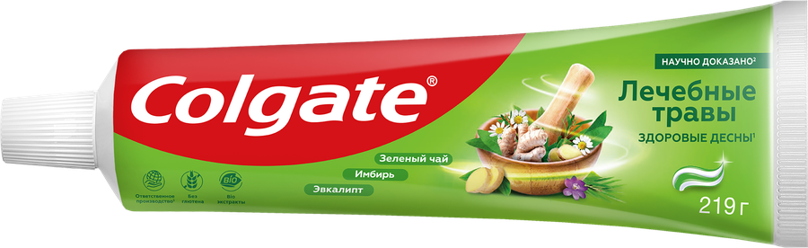 Зубная паста COLGATE Лечебные травы с натуральными ингредиентами для здоровья зубов и десен, 150мл, предпросмотр