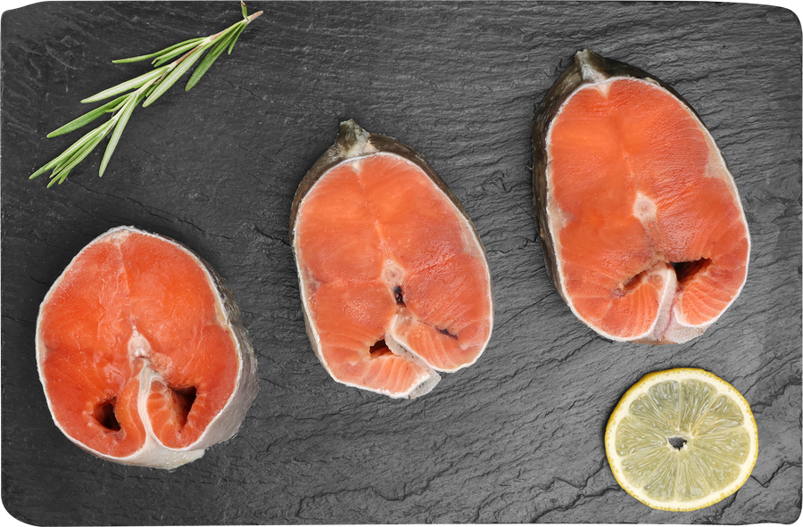 Кета Тихоокеанская ЛЕНТА FRESH стейк (из замороженного сырья), весовая, предпросмотр