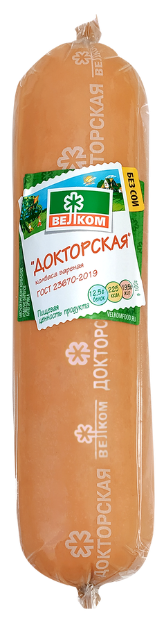 Колбаса вареная ВЕЛКОМ Докторская, весовая, предпросмотр
