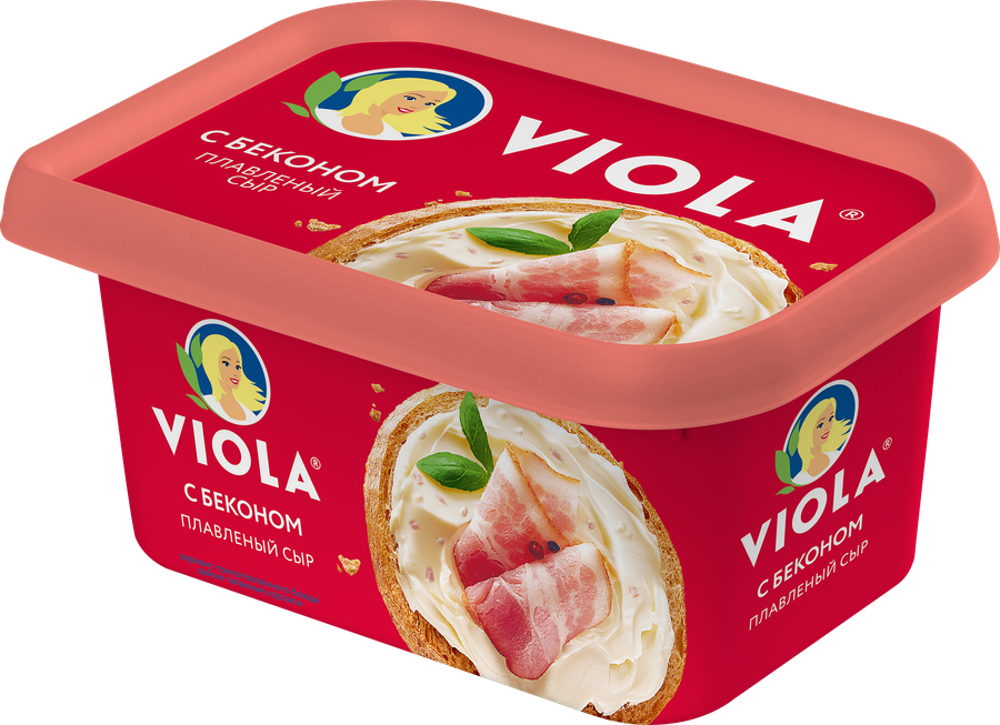 Сыр плавленый VIOLA с беконом 50%, без змж, 400г, предпросмотр