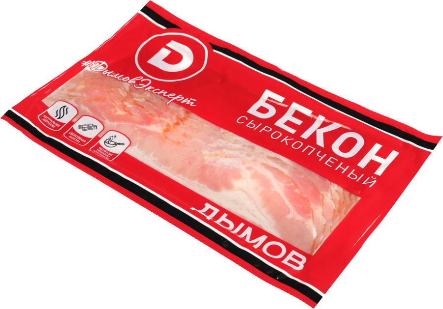 Бекон сырокопченый ДЫМОВ, нарезка, 200г, превью