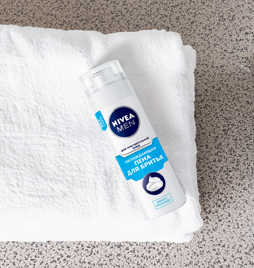 Пена для бритья NIVEA Men Охлаждающая, для чувствительной кожи, 200мл, предпросмотр