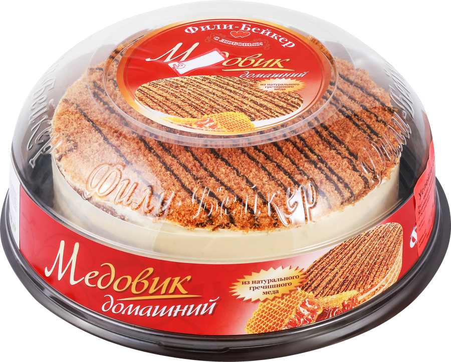 Торт ФИЛИ-БЕЙКЕР Медовик домашний, 800г, превью