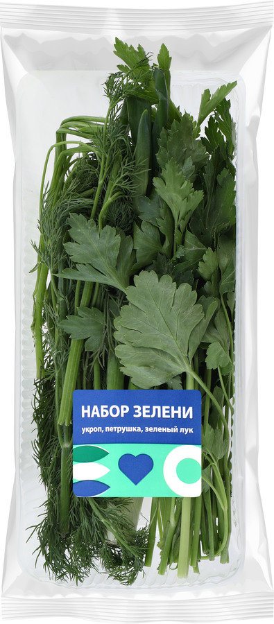 Набор зелени укроп, петрушка и зеленый лук, 75г, предпросмотр