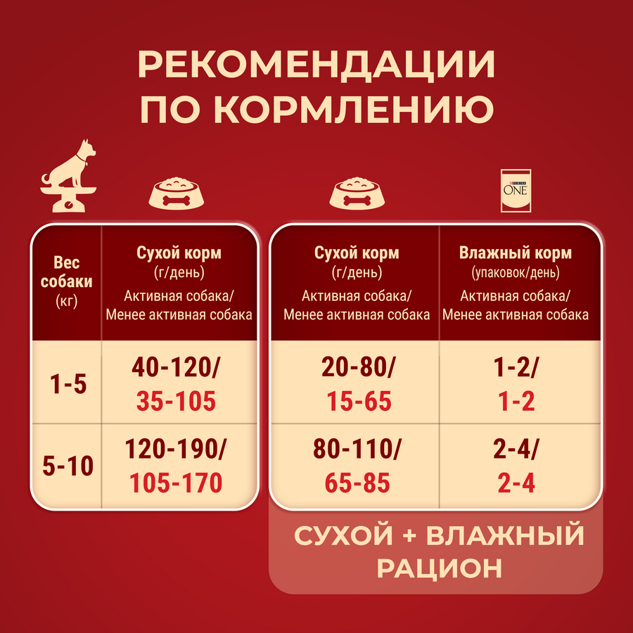 Корм сухой для взрослых собак PURINA ONE Мини Активная, для мелких пород, с курицей и рисом, 1,5кг, предпросмотр