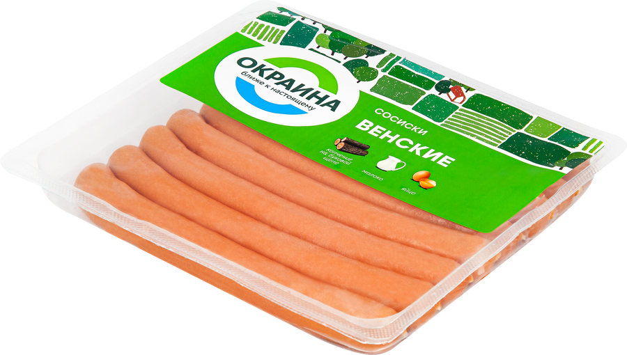 Сосиски ОКРАИНА Венские, 380г, превью