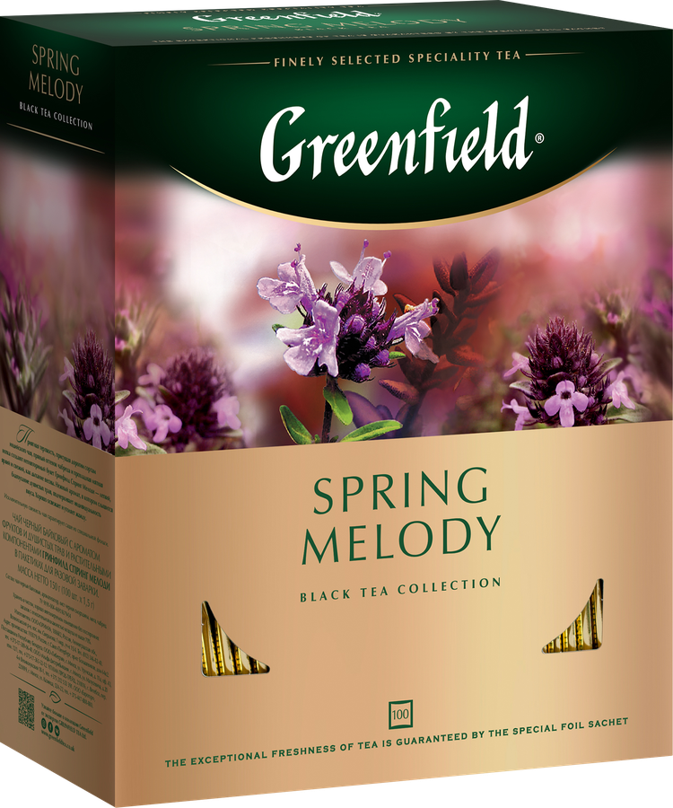 Чай черный GREENFIELD Spring Melody, 100пак, превью