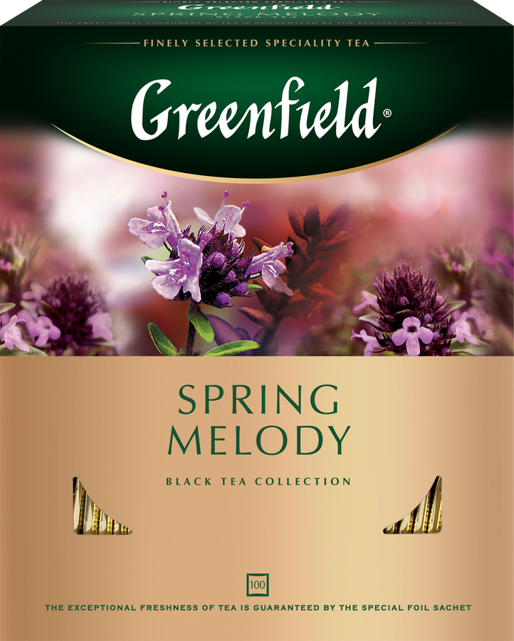 Чай черный GREENFIELD Spring Melody, 100пак, предпросмотр