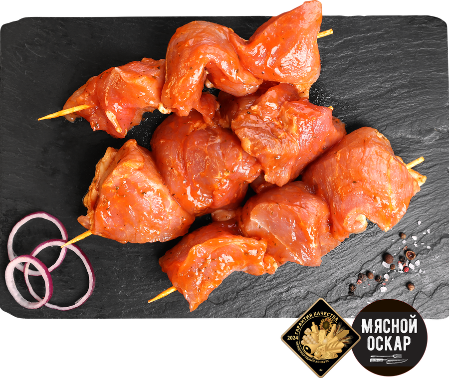 Шашлык из свиного окорока ЛЕНТА FRESH в маринаде Грузинский, весовой, превью