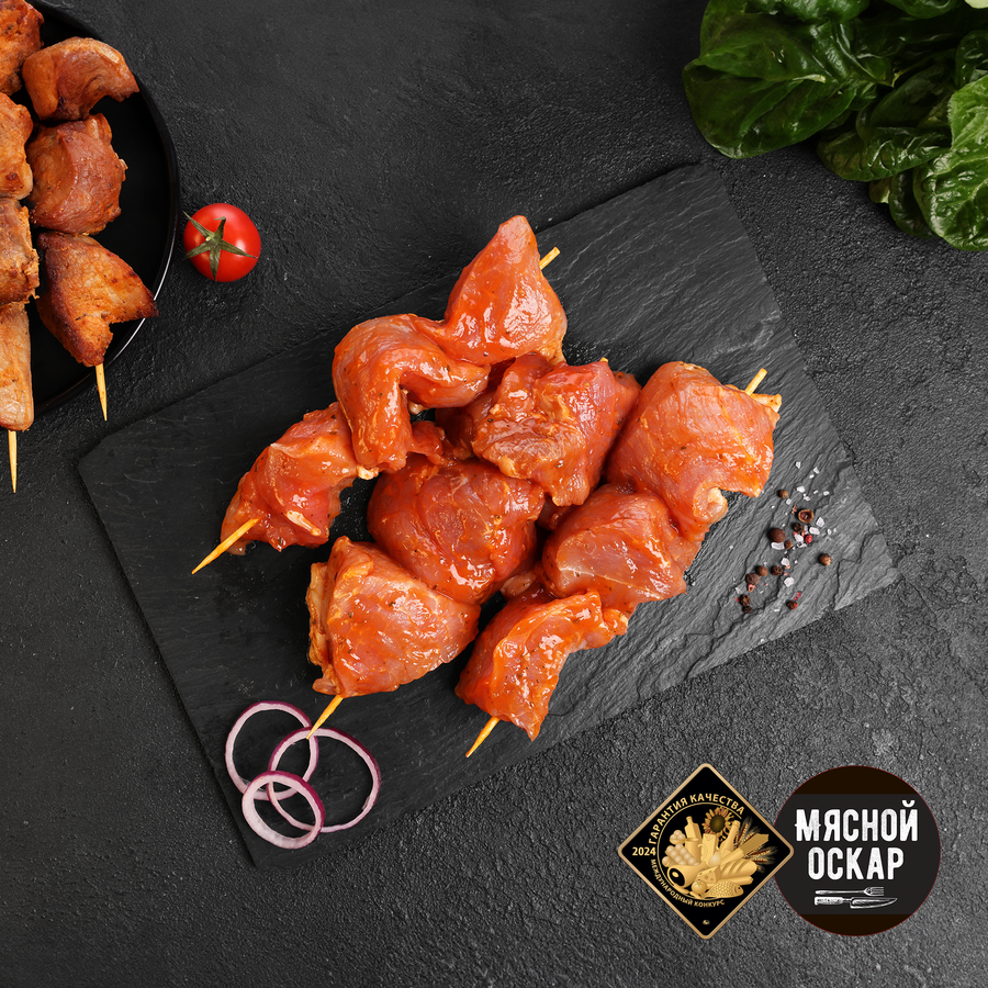 Шашлык из свиного окорока ЛЕНТА FRESH в маринаде Грузинский, весовой, предпросмотр