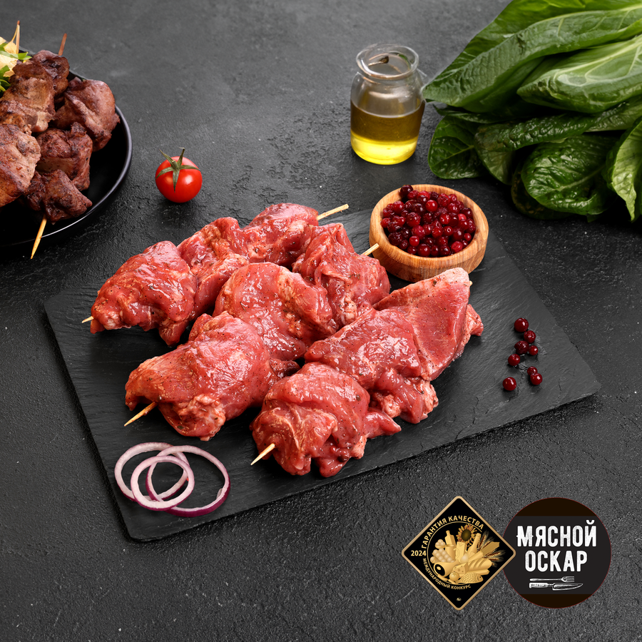 Шашлык из свиной шеи ЛЕНТА FRESH в брусничном маринаде, предпросмотр