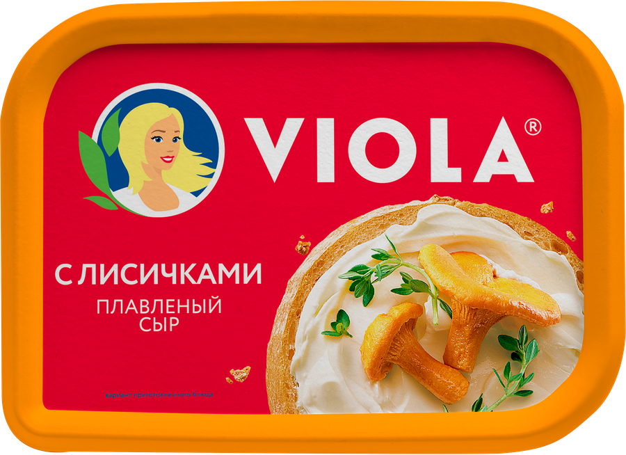 Сыр плавленый VIOLA с лисичками 50%, без змж, 400г, предпросмотр