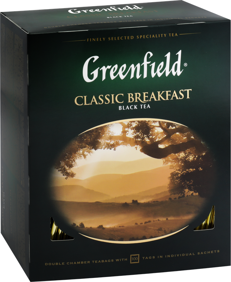 Чай черный GREENFIELD Classic Breakfast, 100пак, превью