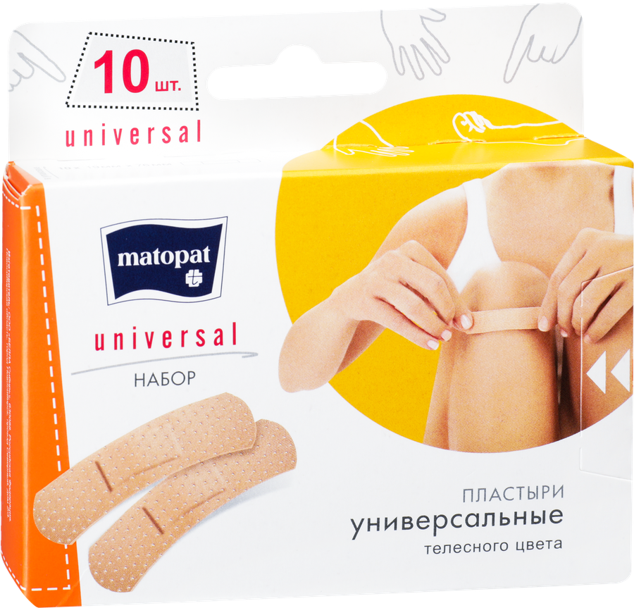 Пластыри MATOPAT Universal 19x76мм, 10шт, предпросмотр