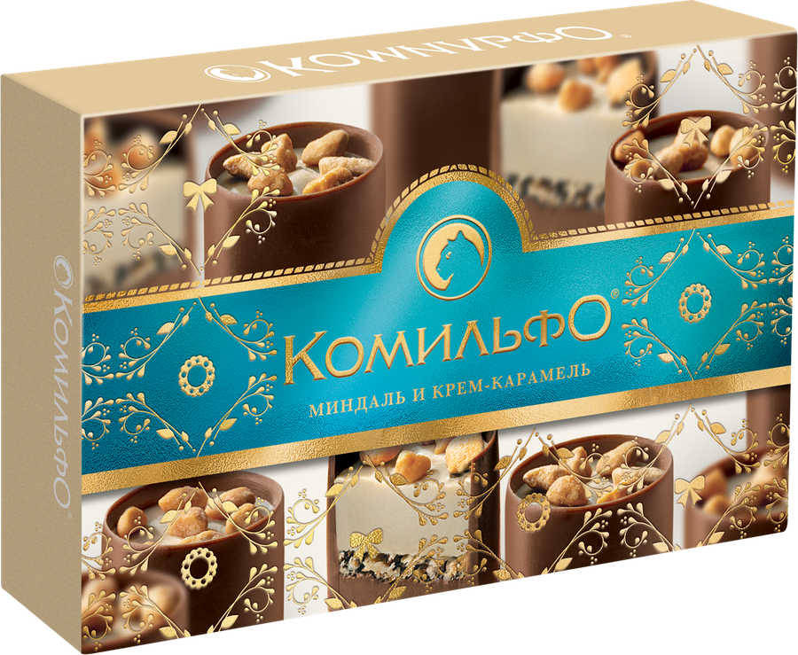Конфеты КОМИЛЬФО Миндаль и крем-карамель, 116г, предпросмотр