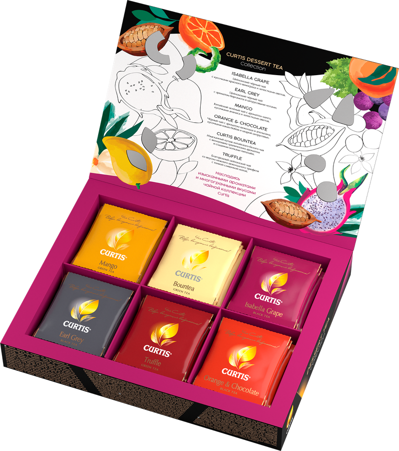 Чай черный CURTIS Dessert Tea Collection, 30пак, превью