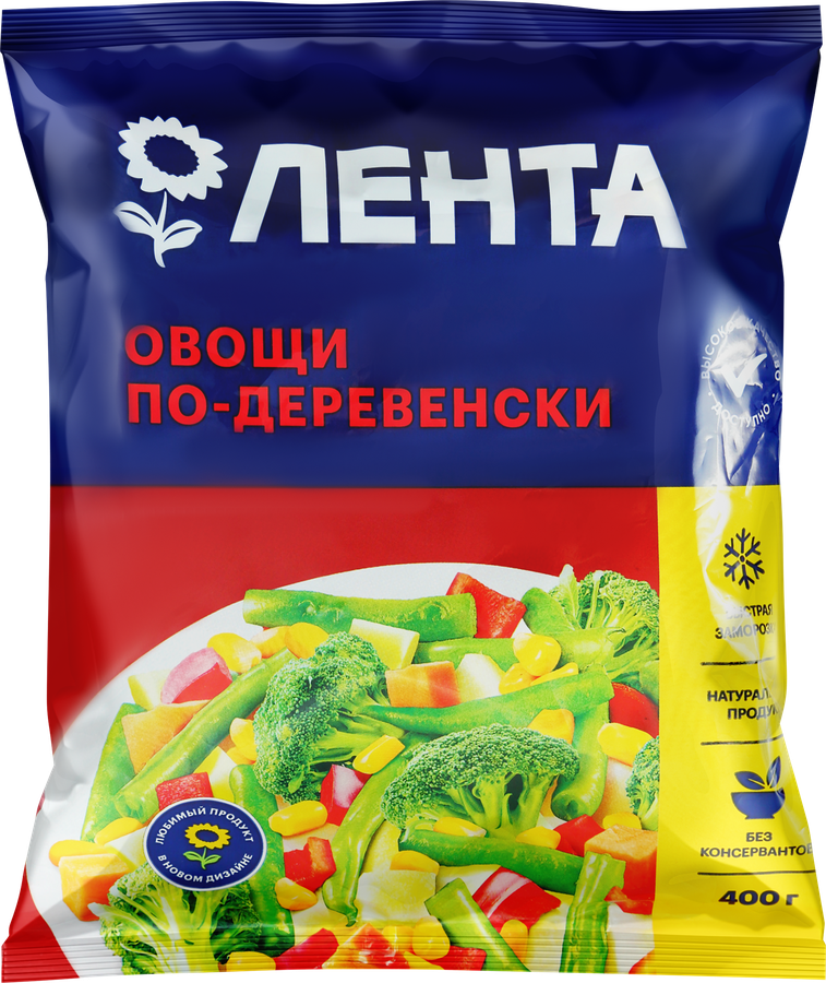Смесь овощная ЛЕНТА Овощи по-деревенски, 400г, превью