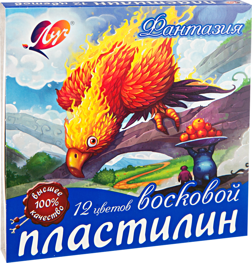Пластилин восковой ЛУЧ Фантазия, 12 цветов Арт. 25С1523-08, превью