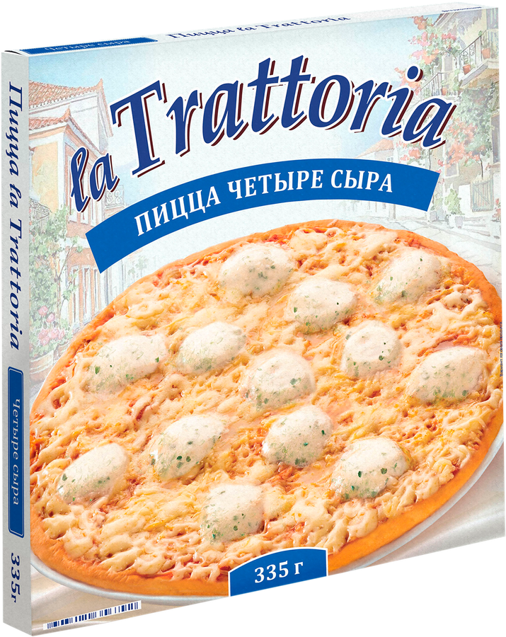 Пицца LA TRATTORIA 4 сыра, 335г, превью
