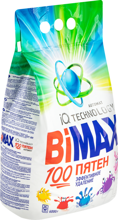 Стиральный порошок BIMAX 100 Пятен Automat универсальный, автомат, 6кг, превью