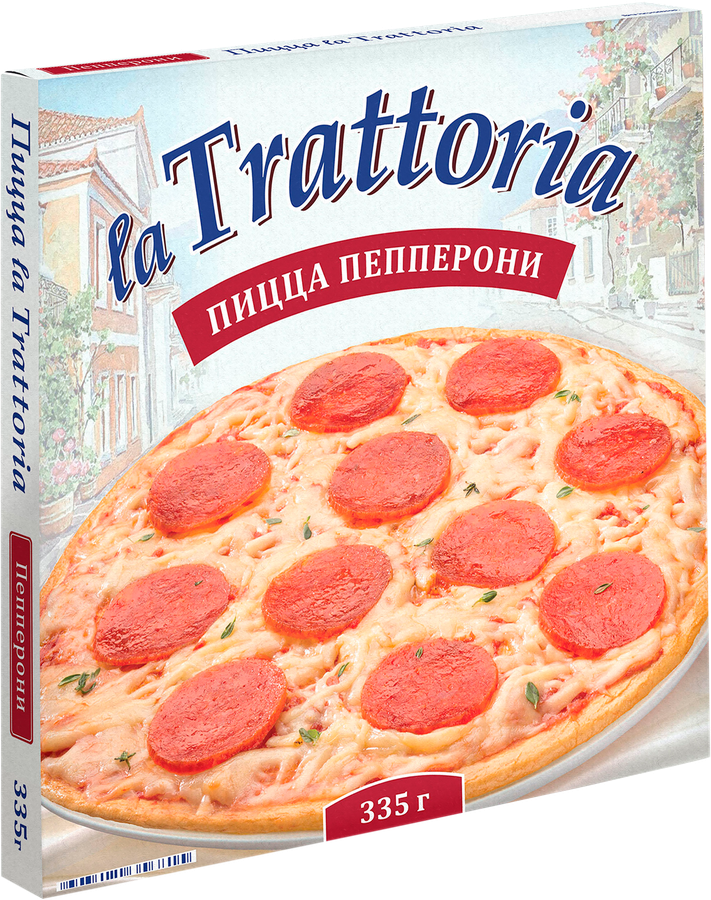 Пицца LA TRATTORIA Пепперони, 335г, предпросмотр
