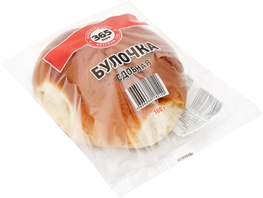 Булочка сдобная 365 ДНЕЙ, 100г, превью