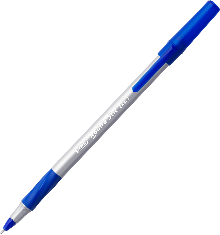 Набор шариковых ручек BIC Round Stic Exact, синий, 4шт, предпросмотр