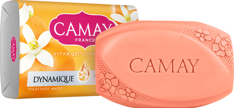 Туалетное мыло CAMAY Dynamique с ароматом розового грейпфрута, 85г, превью