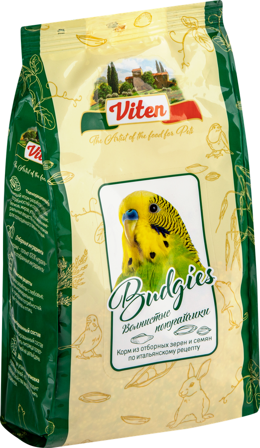 Корм для волнистых попугаев VITEN, 500г, предпросмотр