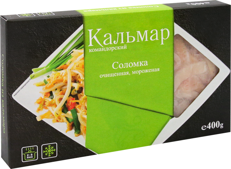 Кальмар замороженный AQUA PRODUKT соломка, 400г, предпросмотр