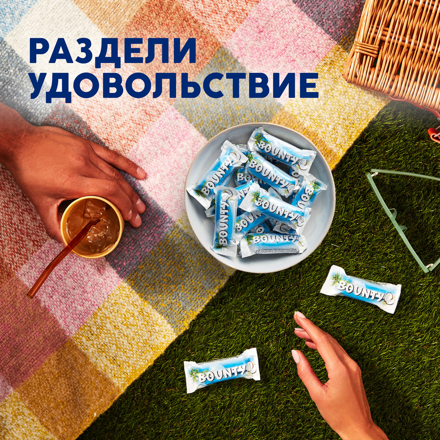 Конфеты шоколадные BOUNTY с нежной мякотью кокоса, весовые, превью