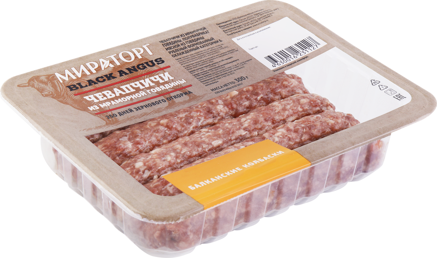 Колбаски из говядины МИРАТОРГ Чевапчичи, 300г, превью
