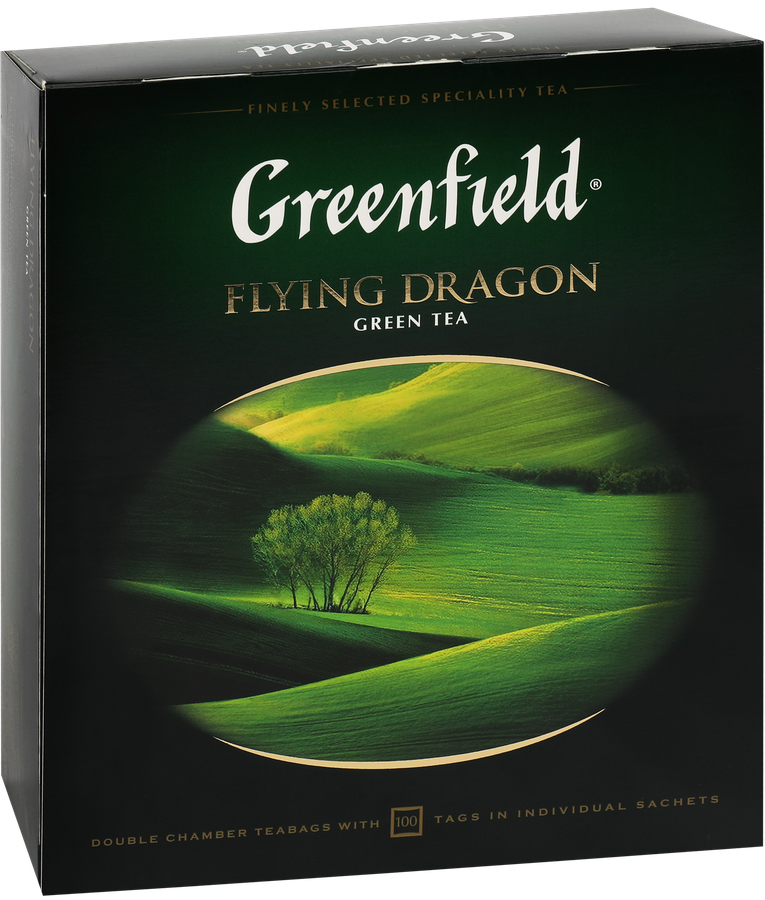 Чай зеленый GREENFIELD Flying Dragon, 100пак, превью