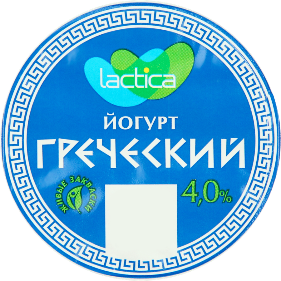 Йогурт LACTICA Греческий Натуральный 4%, без змж, 120г, предпросмотр