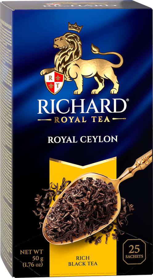 Чай черный RICHARD Royal Ceylon Цейлонский байховый, 25пак, предпросмотр