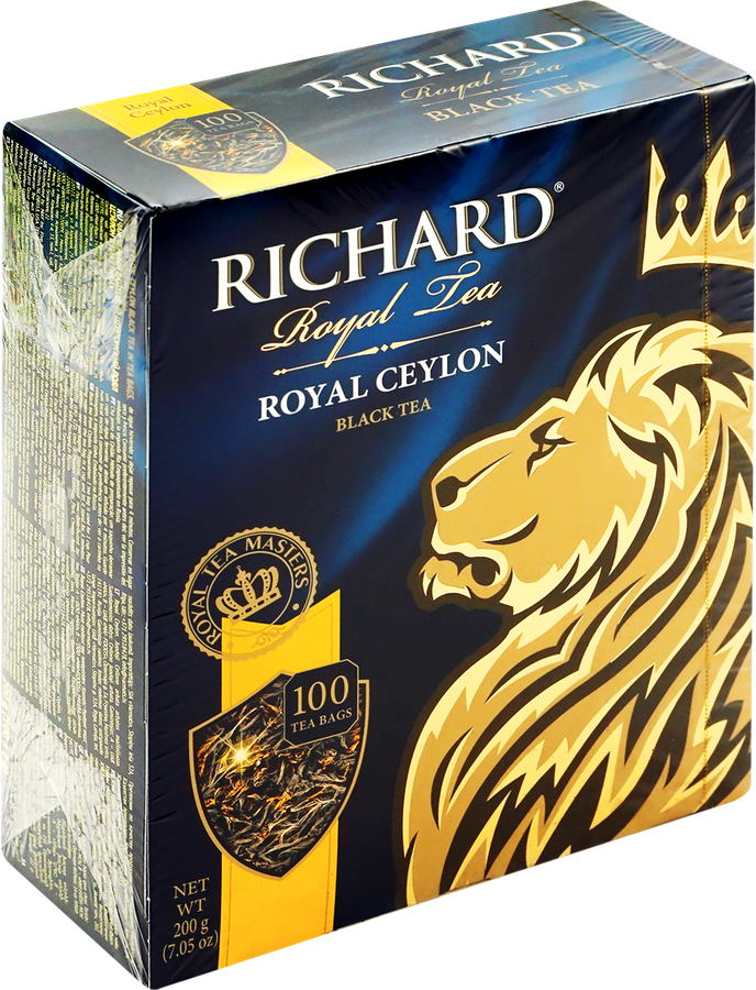 Чай черный RICHARD Royal Ceylon Цейлонский байховый, 100пак, превью
