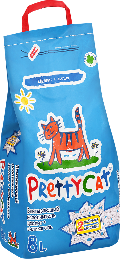 Наполнитель глиняный для туалета домашних животных PRETTYCAT впитывающий 
ваниль, 4кг, предпросмотр