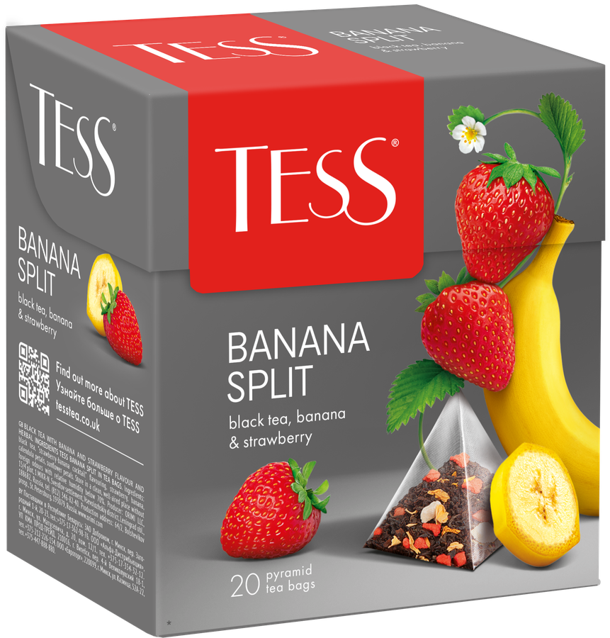 Чай черный TESS Banana Split, 20пир, предпросмотр