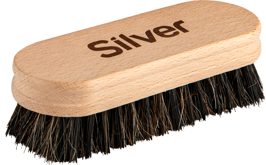 Щетка для обуви SILVER деревянная с натуральным ворсом, превью